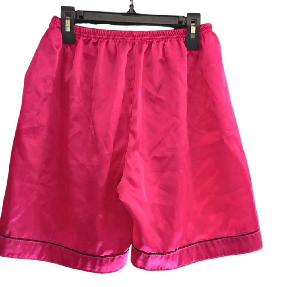 UNICABBIT21 Hot Pink Satin Pajama Set for Big Girls Cute Size 16 Youth‎ EUC